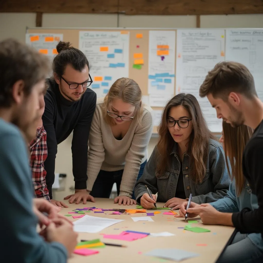 Grupo en taller de Design Thinking